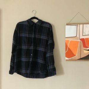UO Vintage Overdyed Button-Down Flannel
